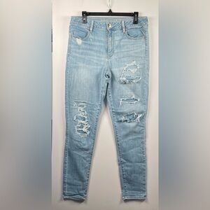 American Eagle Outfitters Ripped Hi-Rise Skinny Jegging